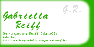 gabriella reiff business card